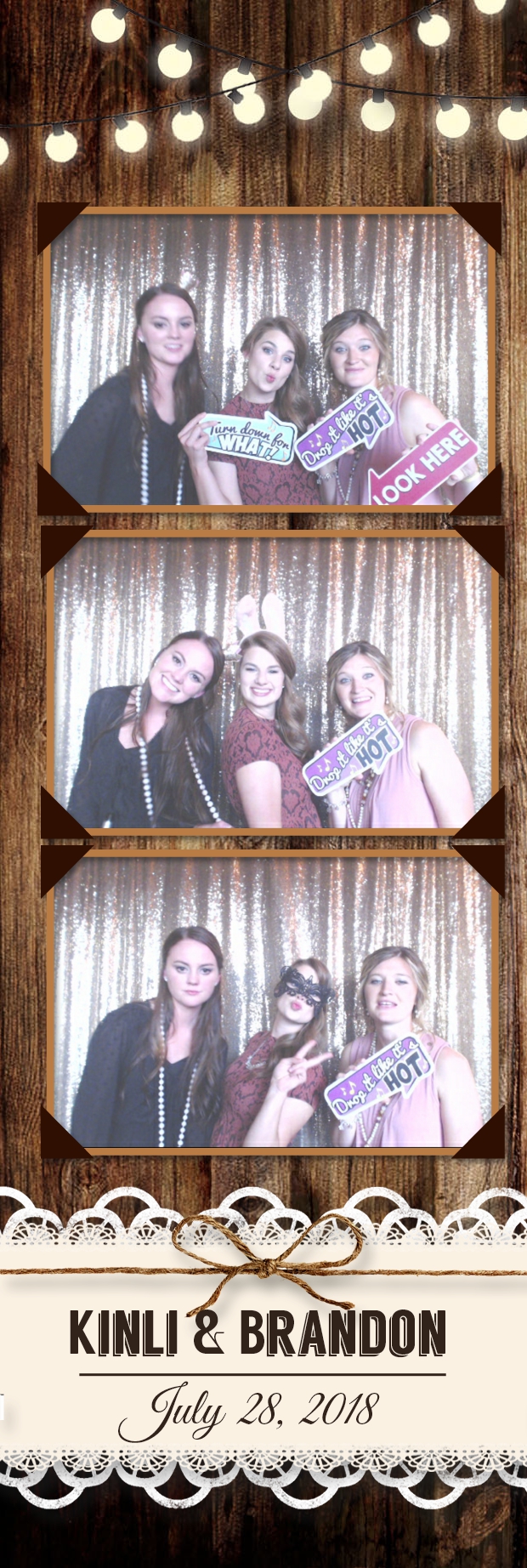 Kinli and Brandon's Wedding | View more photos from the event at gallery.photoboothbillings.com/u/PhotoBoothBillings/Kinli-and-Brandons-Wedding